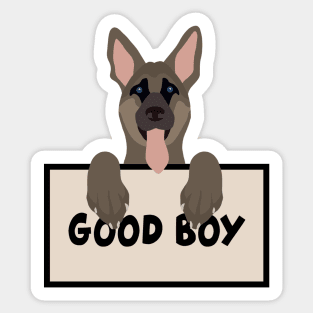 German shepherd good boy vector Sticker